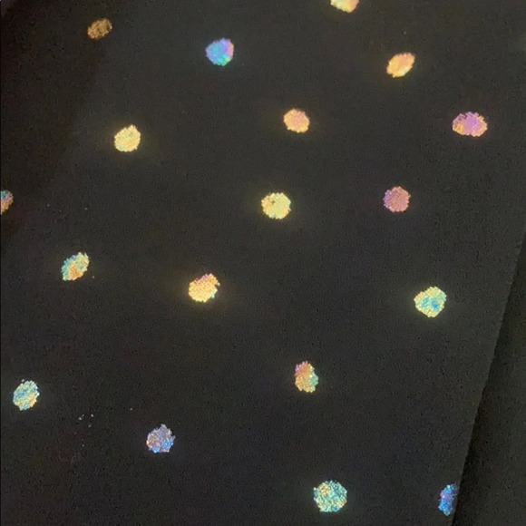 BCBGeneration NWT Navy Polka Dot Asymmetrical Skirt - Picture 12 of 12